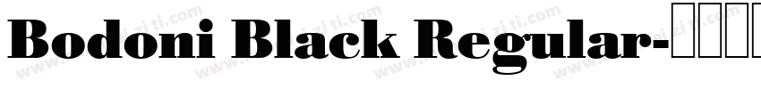 Bodoni Black Regular字体转换